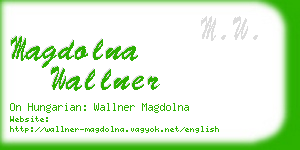 magdolna wallner business card